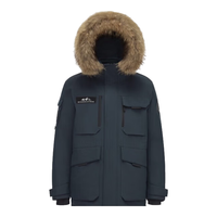 波司登2024年冬季男款一手长时尚保暖潮流极寒羽绒服B40142317 中山青|5870 175/96A