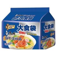88VIP：康师傅大食袋鲜虾鱼板方便面139g*5袋