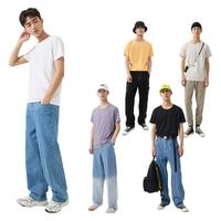 美特斯邦威短袖男女同款纯棉2025夏新宽松透气休闲简约纯色上衣ZZ