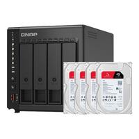  QNAP/威联通 四核心处理器 NAS网络存储服务器 硬盘4T*4  4*4TB 8GB