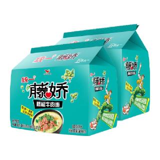 统一 方便面 藤椒牛肉面 100g*10袋