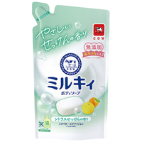 COW STYLE 牛乳石硷 柚子香型滋润保湿沐浴露补充装 400ml
