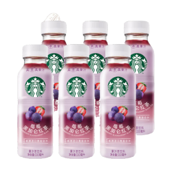 星巴克 星茶饮莓莓黑加仑红茶果汁茶饮料330ml*6瓶