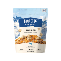 伯纳天纯 全价三拼冻干犬粮 400g