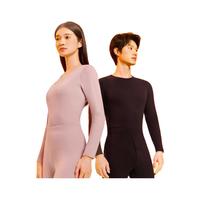 京东京造【蜂巢】轻暖保暖内衣 皮红色 XL