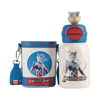 杯具熊（BEDDYBEAR）儿童保温杯316内胆男女吸管杯宝宝水杯双饮杯 双饮保温杯-赛罗出击 600ml