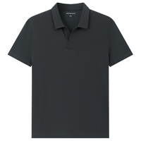 十如仕短袖polo衫男春夏季透气吸湿速干翻领商务休闲通勤 基础款 P12-01 深灰色 L