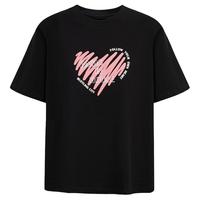 100%棉|Basic House/百家好日常系列圆领短袖T恤女2025夏季