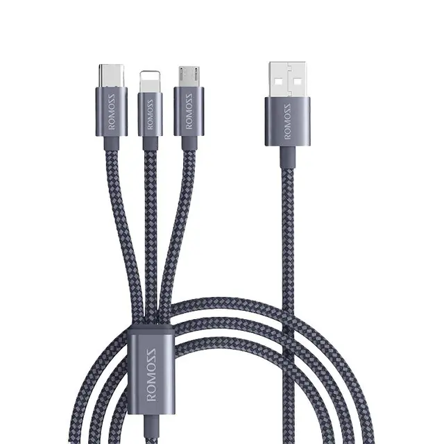ROMOSS 罗马仕 CB25n Lightning/Micro-B/Type-C 3.5A 数据线
