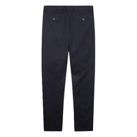 才子 男士休闲裤舒适垂顺绵柔商务休闲裤简约纯色基础款直筒长裤男 深蓝色 33 /84cm