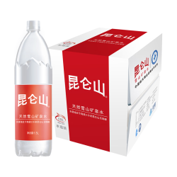 昆仑山 饮用天然雪山矿泉水 1.5L*12瓶 整箱装