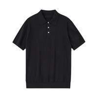 JSSD HOMME 羊绒POLO衫针织T恤男夏季短袖男2025男士翻领短袖