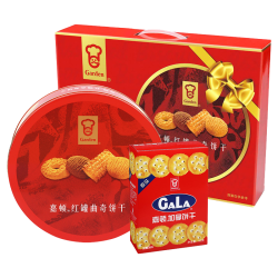嘉顿 红罐曲奇饼干礼盒560g