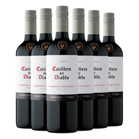 红魔鬼（Casillero del Diablo）智利原瓶干红葡萄酒高性价比红酒 佳美娜干红750ml*6整箱装