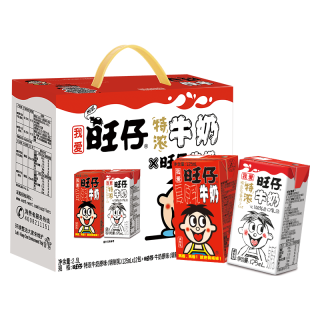 Want Want 旺旺 旺仔牛奶+旺仔特浓牛奶礼盒装 2口味 125ml*20盒（特浓牛奶125ml*12盒+旺仔牛奶125ml*8盒）