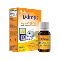 Ddrops ad滴剂 15天-1岁补钙 婴儿d3  2瓶