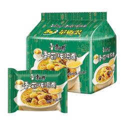 康师傅 方便面 经典香菇炖鸡面五连包101g*5 泡面袋装速食 方便食品