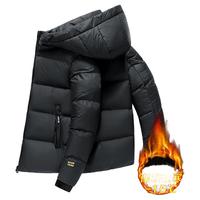 皮尔·卡丹 男士2025冬季加厚保暖防寒短款连帽宽松上衣潮牌外套款