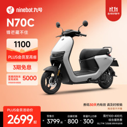 九号 N70C 电动摩托车 JH800DQT-2 60V20Ah铅酸电池 珍珠白