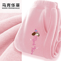 马克华菲ckj童装男童裤子2025秋季儿童休闲运动卫裤男孩女童运动裤 m腊肠狗K粉 160