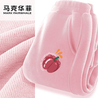 马克华菲ckj童装男童裤子2025秋季儿童休闲运动卫裤男孩女童运动裤 m沙拉K粉 130