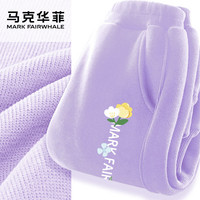马克华菲ckj童装男童裤子2025秋季儿童休闲运动卫裤男孩女童运动裤 m文字花K香芋紫 160