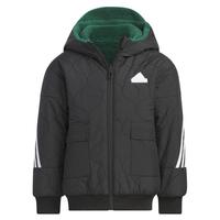 adidas 阿迪达斯 双面可穿连帽时尚保暖舒适童装冬男小童梭织夹克