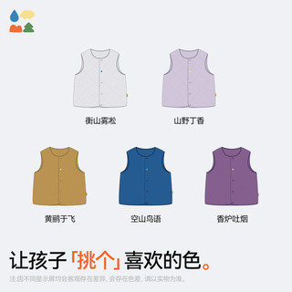 森林棠【葫芦纹羽绒服背心】森林棠秋冬「650+蓬松」儿童防泼水基础马甲 衡山雾凇 清洁度1000-鸭绒 均码 150cm 充绒量53g