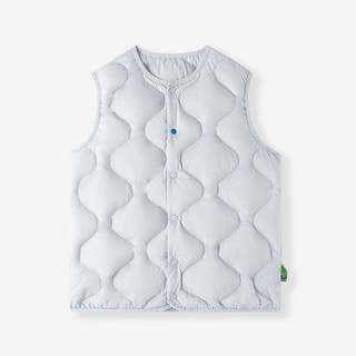 森林棠【葫芦纹羽绒服背心】森林棠秋冬「650+蓬松」儿童防泼水基础马甲 衡山雾凇 清洁度1000-鸭绒 均码 150cm 充绒量53g