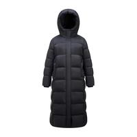 雅鹿 【好物】极寒长款连帽羽绒服女冬季简约加长御寒保暖外套