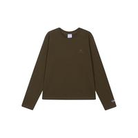 Champion冠军长袖T恤女2025秋季插肩袖都市格调风基础打底衫 咖啡灰 M