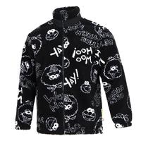 adidas NEO 芝麻街联名男款梭织夹克摇粒绒外套保暖防风休闲上衣