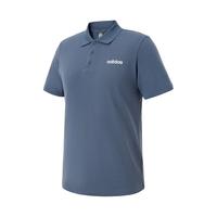  adidas/阿迪达斯 透气 男士T恤  深蓝色 2XL