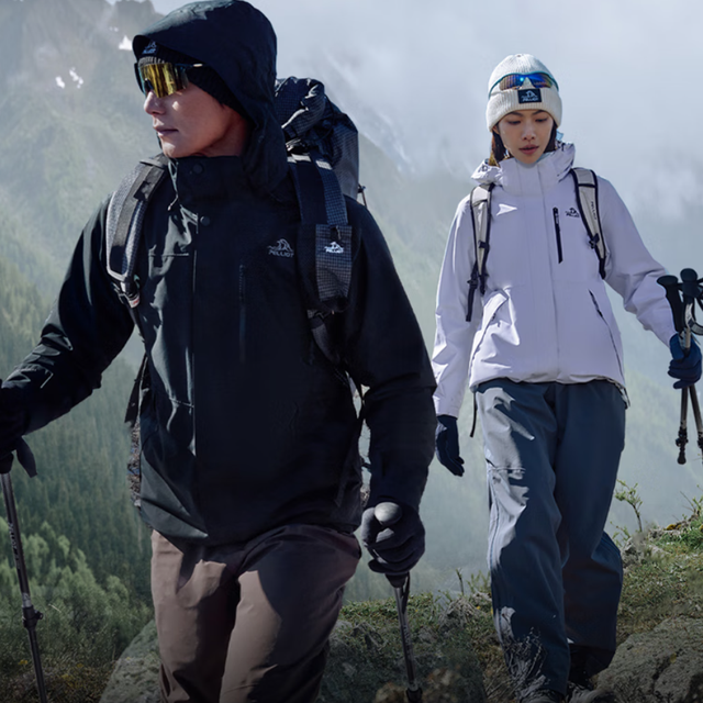 伯希和 山野3.0 三合一冲锋衣情侣款