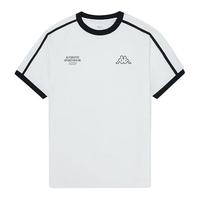 卡帕（Kappa）复古短袖2024男夏运动撞色T恤字母半袖K0E32TD14 韩国白-012 M