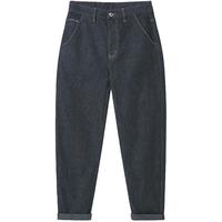 Markless原色防褪色水洗牛仔裤男士2025秋冬季长裤锥形裤子男 牛仔黑加厚 36