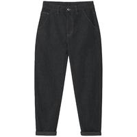 Markless原色防褪色水洗牛仔裤男士2025秋冬季长裤锥形裤子男 牛仔黑-锥形版 hotsale