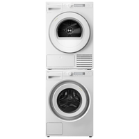 雅士高 欧洲极光2.0洗烘套装9kg无胶圈门封洗衣机+9kg热泵烘干防缠绕干衣机 WAU9C+TAU9C