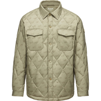 波司登(BOSIDENG)奥莱秋季羽绒服男简约风轻暖翻领工装风休闲轻薄外套B30135307 字母印花(棕)9T43 170/88A