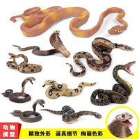 仿真野生动物模型摆件手办爬行动物大蟒蛇眼镜蛇响尾树蟒 M-1613蟒