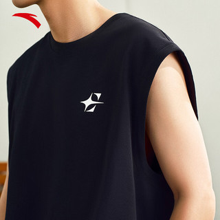  ANTA/安踏 透气 男士篮球背心  基础黑-3