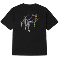 VANS范斯 男女纯棉短袖T恤印花潮流街头 黑色 XL