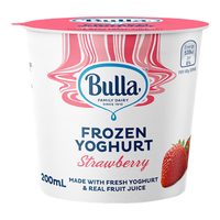 Bulla【下单5杯99、7杯129元】澳洲冷冻酸乳冰淇淋雪糕杯装 草莓味(100g)*1杯