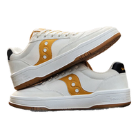  saucony/索康尼 透气 女士休闲鞋  米黄黑 38