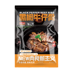 农夫好牛 膳之牛黑椒牛仔骨带骨牛肋排微腌牛排骨 冷冻牛肉生鲜烧烤食材 厂家直发 黑椒牛仔骨 1200g/3袋
