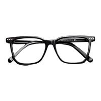 目匠复古近视眼镜框男百搭复古板材可配镜片防蓝光方框镜架女23513 黑色 防蓝光配镜（1.74防蓝光镜片）