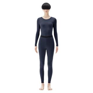 蕉内热皮3系保暖内衣套装男女士秋冬季棉质打底衣抗菌透气秋衣秋裤 藏蓝 XL