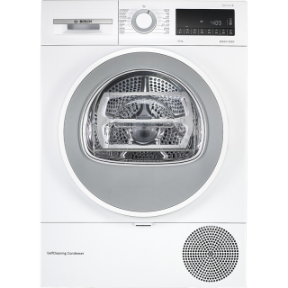 博世 净速系列 WQA254D00W 变频热泵式烘干机 10kg 白色