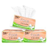 C&S 洁柔 粉Face系列 立体压花抽纸 3层*100抽*12包(195*123mm)