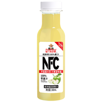 福兰农庄100%nfc果汁苹果汁300ml*8瓶饮料无添加纯鲜榨果蔬汁